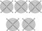 Metal 120mm 4.7 PC Computer Fan Grill Mounting Finger Guard Protection Cover,Black 5Pcs
