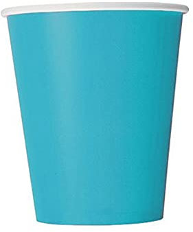 Dart - 8 GOBELETS Carton 25CL Bleu Turquoise