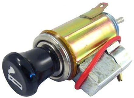 CARCOMMERCE 42269 Zigarettenanzünder mit Zigarettenanzündersteckdose mit Stecker für Zigarettenanzünder mit Kontrollleuchte