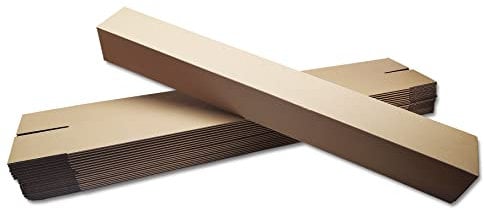 verpacking Versandhülse 775 x 105 x 105 mm eckig Braun [Ausführung & Stückzahl wählbar] Versandkarton Faltkarton 100 Stück