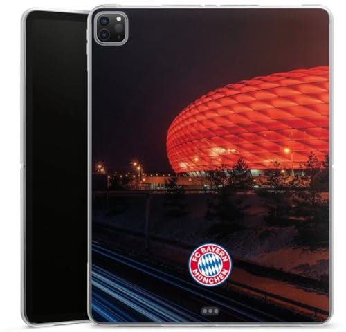 DeinDesign Silikon Hülle kompatibel mit Apple iPad Pro 12.9 (2020) Case Tablet Hülle FC Bayern München FCB Stadion