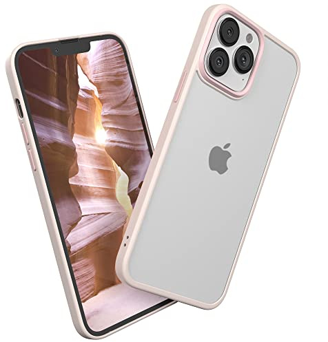 EAZY CASE Ultra Schutz Outdoor Hülle kompatibel mit iPhone 13 Pro Max, hochwertige Schutzhülle mit Ultra Aufprallschutz, Stoßfest und Kratzfest, dünne Handyhülle mit Kameraschutz, Alt Rosa