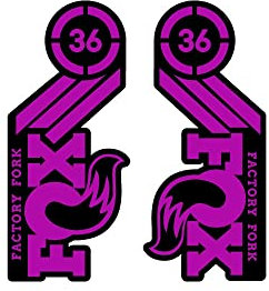 Adesivi compatibili con forcella bici Fox factory 36 2015 27,5