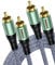 RAWAUX Cavo RCA 2M, Cavo Audio Stereo 2 RCA Maschio a Maschio Cavi di 2RCA Subwoofer per Altoparlanti, Amplificatori, Home Cinema, TV e sistemi Hi-Fi