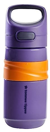 Tommee Tippee, Vaso Superstar Flip Top Sportee, 18 Meses, A Prueba de Caídas y Fugas, Boquilla Higiénica Antibacteriana, Resistente a mordeduras, 500 ml, Morada