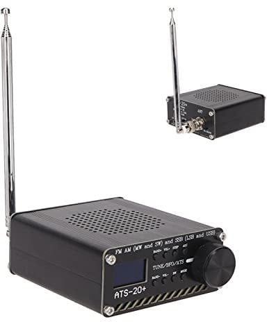 ATS 20+ Funkempfänger, Mehrere Kanäle, Weltweiter UKW-Rundfunk, PCB, Typ C, Tragbarer Kleiner Weltband-Digitalempfänger mit Hoher Empfindlichkeit, für Outdoor-Camping, Zuhause