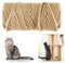 Niserelesa 50M Sisal Rope for Cat Scratchers, Cat Scratching Sisal Rope 6mm Natural Jute Hemp Rope, Ideal for Replace Scratching Post, Repair Cat Tree, DIY Projects (50M/164 Feet)