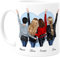 Cupdarling® Tasse Personnalisable Meilleure Amie - 4 Amies - Idee Cadeau Femme Anniversaire Original - Cadeau Pour Une Amie - Mug Personnalisé Amies - 330 mL Céramique