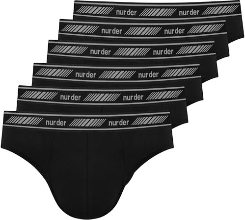 Nur Der 6er Pack 3D Flex Classic Slip aus atmungsaktiver Baumwolle Bewegungsfreiheit Männer Unterhosen Herren, schwarz, XXL