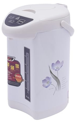 Thermopot Water Dispenser, 4 Liters, Stainless Steel, Hot Water Dispenser, 750 W, Mulled Wine Infuser, Tea Infuser (White)