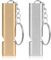 FOMGIIN 2 Stück Trillerpfeife, Whistle Signalpfeife Notfall Laut, Metall Trillerpfeifen Notfallpfeife mit Schlüsselanhänger, Outdoor Emergency Schiedsrichter Survival Pfeife（Golden, Silber）