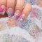 Kabwea 60 Sheets Flower Nail Stickers, 3D Self-Adhesive Charms, Daisy, Nail Stickers