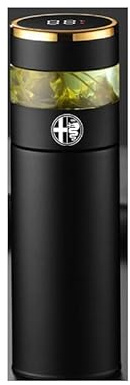 XJYBF Kaffeebecher für Alfa Romeo Giulia Stelvio, Auslaufsicher Thermobecher Isolierbecher aus Edelstahl Thermoflasche Thermoskanne Isolierflasche, 24H Kalt & 12H Heiß,B