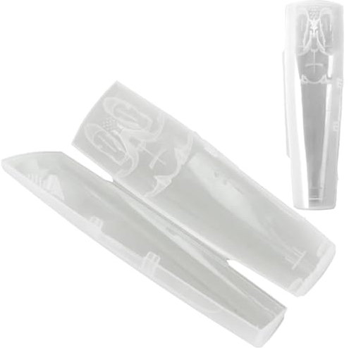 FiTspi Custodia da viaggio per spazzolino elettrico, compatibile con Oral B Professional Care e Trizone, 2 pezzi, Trasparente, alla moda