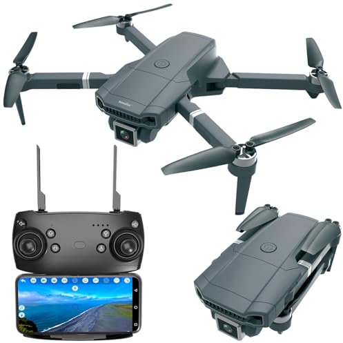 Simulus Quadrocopter: Faltbare WLAN-Drohne mit Brushless-Motor, interp. 4K-Live-View-Kamera (Quadcopter, Drohne mit HD Kamera, RC Hubschrauber)