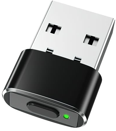 LANAFAY Tiny Mouse Jiggler, USB Mouse Mover UK Undetectable with Switch Button, Mouse Wiggler with 3 Jiggle Modes, Driver-Free, Plug and Play, Mouse Mover Device for Computer Awakening Electronic