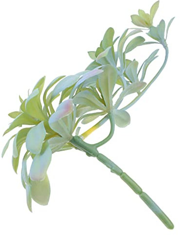 PRETYZOOM Realistische Sukkulente Rattanpflanze Künstlich 27cm Lebensnahes Pflanzendekor Wohnraum Hochzeit Deko