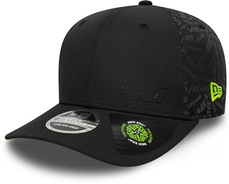 VR46 New ERA,Cap,Uomo,Black Shirt, One Size