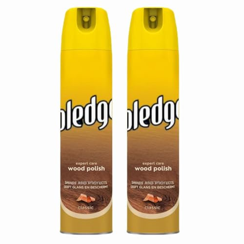 Wood Polish Shines Protects Classic Expert Care 250ml x 2, Compatible with Pledge Dusting Cleaning Spray for Furniture & Leather with Welari Thank You Card | (2pack)