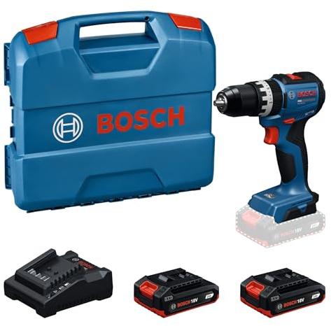Bosch PRO Akku-Schlagbohrschrauber GSB18V-52 | Extrem kompakter Bohrschrauber für effizientes Schrauben GSB18V-52 (2xGBA2,0Ah; LC) 18V System