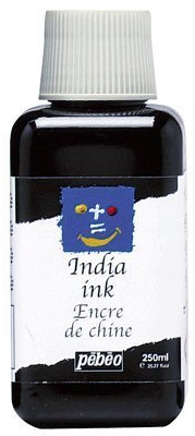Pébéo Zeichentusche, 250 ml, Schwarz