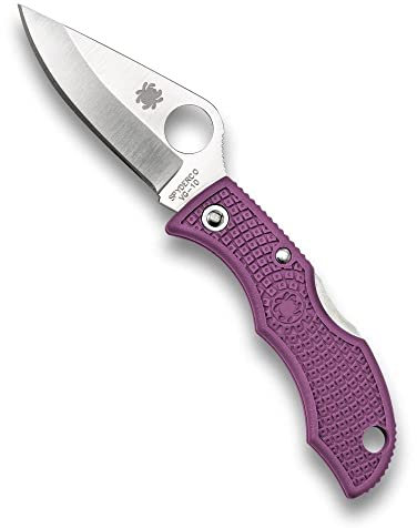 SPYDERCO SCLPRP3 Ladybug 3 Purple FRN Plainedge, Unisex, Morado