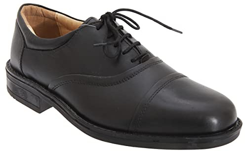 Roamers Adrian Mens Leather Oxford Smart Shoes Black