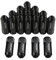 Generic Black 60MM Aluminum Extended Tuner Lug Nuts For Wheel Rims M12X1.5 20PCS