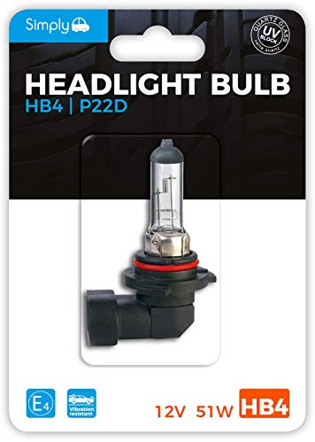 Einfach s9006bl HB4 SCHEINWERFER LAMPE Blister, 12 V 51 W, Sockel P21d, entspricht ECE R37, UV-Filter, High Performance und maximale visility