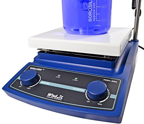 Witeg Magnetrührer MSH-20A analog 180x180mm 380°C, zum gleichzeitigen Mischen, Rühren und Erhitzen