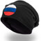 style3 Fan Slouch Beanie mit Nationalfarben verschiedener Länder Mütze aus weichem Jersey Unisex EM WM Olympia Veranstaltungen, Farbe:Russland