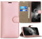 For Alcatel 3L Case, Magnetic Premium Leather Wallet Flip Case Cover for Alcatel 3L 2019 (5.9 Inch) (Rose Gold)