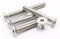 # 6 – 32 viti Unc con testa piatta/a svasare, 100 pezzi, in acciaio INOX, filettatura integrale, destra, argento