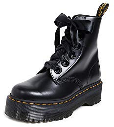 Dr Martens Damen Molly 24861001 Schneestiefel, Black Buttero, 42 EU