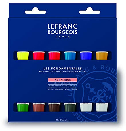 Lefranc Bourgeois Acrylique Fine Set Les Fondamentales 12X20ml