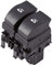 Fydun Interruptor de la ventana eléctrica Control de la ventana eléctrica Interruptor de Botón Dual Botón de interruptor Doble para Clio II 2 OE 8200 060 045