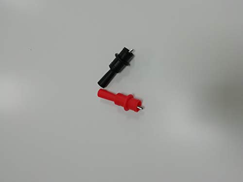 KPS -PT100 Set 2 x isolierte Krokodilspitzen Öffnung bis 8 mm. Anschluss an Multimeter Testspitzen bis zu 10 A Strom