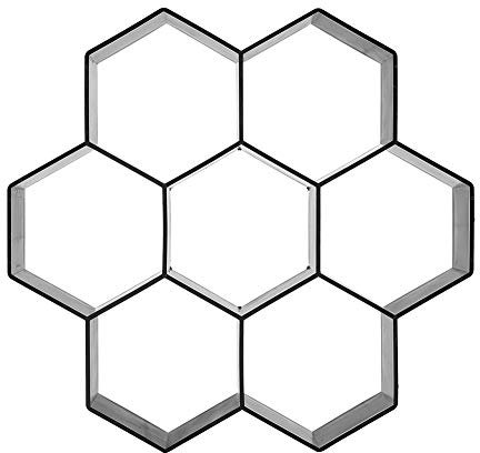 Moulle Beton Dalle, Diy Driveway Pavage Pavage Moule en Béton Stepping Stone Moule Paveur Pour Jardin Terrasse Extérieure