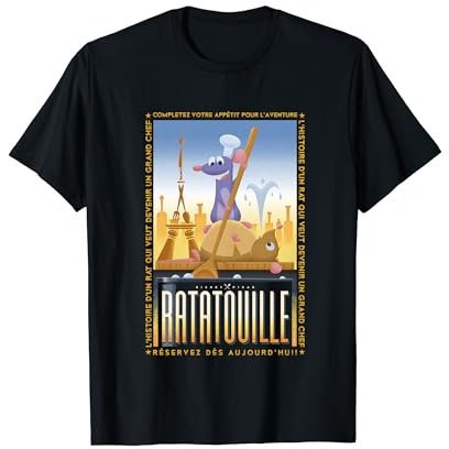 Disney Pixar Ratatouille Remy And Emile Cooking Poster T-Shirt