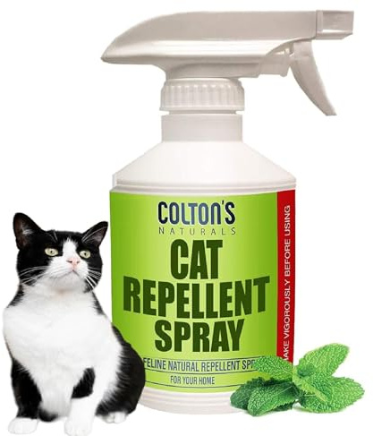 Cat Repellent Outdoor Spray Indoor (32 OZ) 100% Organic & Natural Yard Furniture Repellant