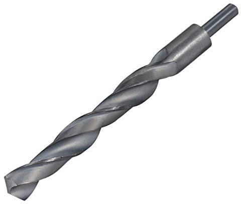 sourcing map Foret Hélicoïdal Mèche à Tige Réduite 20mm en Acier Haute Vitesse HSS 4241 avec 10mm Tige 1Pcs