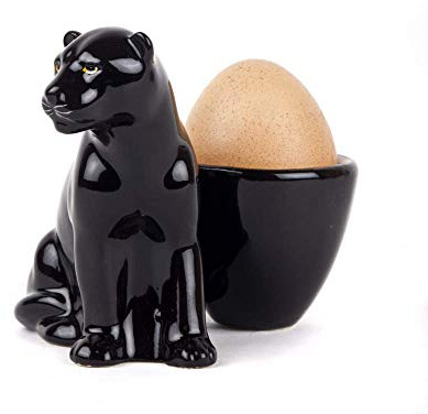 Quail Ceramics - Panther with Egg Cup