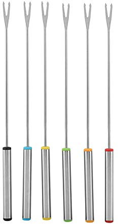 Fondue Accessories Fondue Forks, Fondu Fork Set, Fondue Sticks Cheese Fondue Forks Stainless Steel Fondue Forks, for Cheese Fondue Home Restaurant for Chocolate Fountain