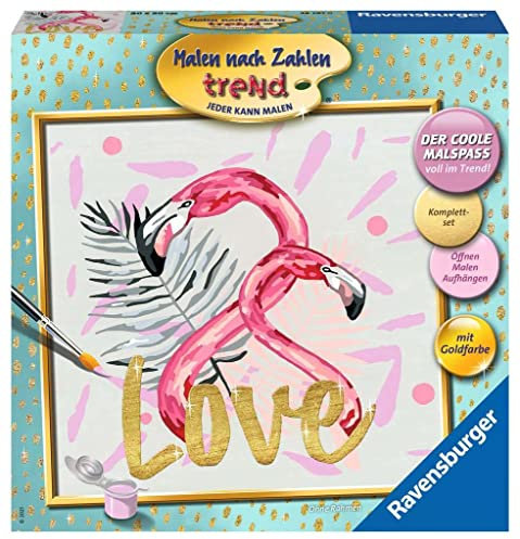 Ravensburger Malen nach Zahlen 28797 Love - Malen nach Zahlen für Erwachsene. Perfektes Malergebnis durch hochwertiges Künstlerzubehör, ohne Rahmen