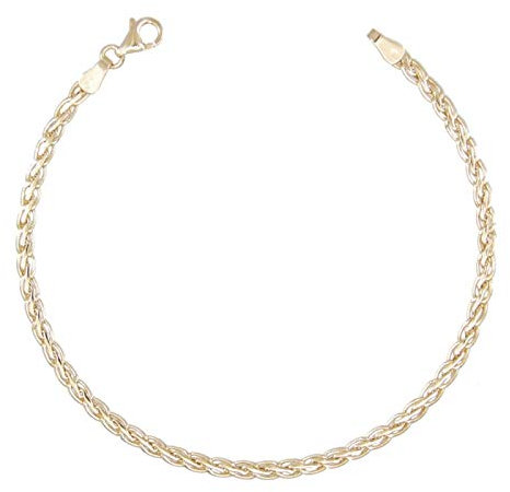 Bracelet Or 18 Carats 750/000 Maille Palmier Jaune - Femme