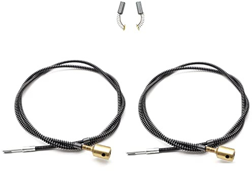 Tuntrol Cable de eje flexible interior de 5/32 pulgadas, herramienta de amoladora de taladro rotativo compatible con alambre de eje de extensión de núcleo flexible, accesorios de repuesto