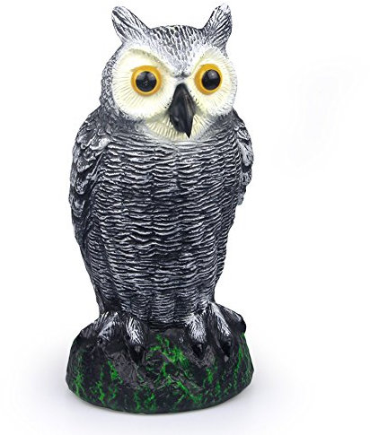 skycabin Naturnahe Vogelscheuche Realistische Eule aus Kunststoff, Vogelabwehr, Taubenabwehr, Vogelschreck,Taubenschreck, Vogelscheuche,natürliche Schädlingsbekämpfung, Schutz vor lästigen Vögeln