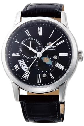 Orient Herren Analog Automatik Uhr mit Leder Armband RA-AK0010B10B