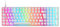 Mars Gaming MKULTRA, Clavier Mécanique Blanc RGB, Compact 96%, Switch Outemu SQ Marron, Langue Français