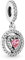 Pandora Charm Anhänger Doppeltes Halo-Herz Pink mit Zirkonia 791476C01